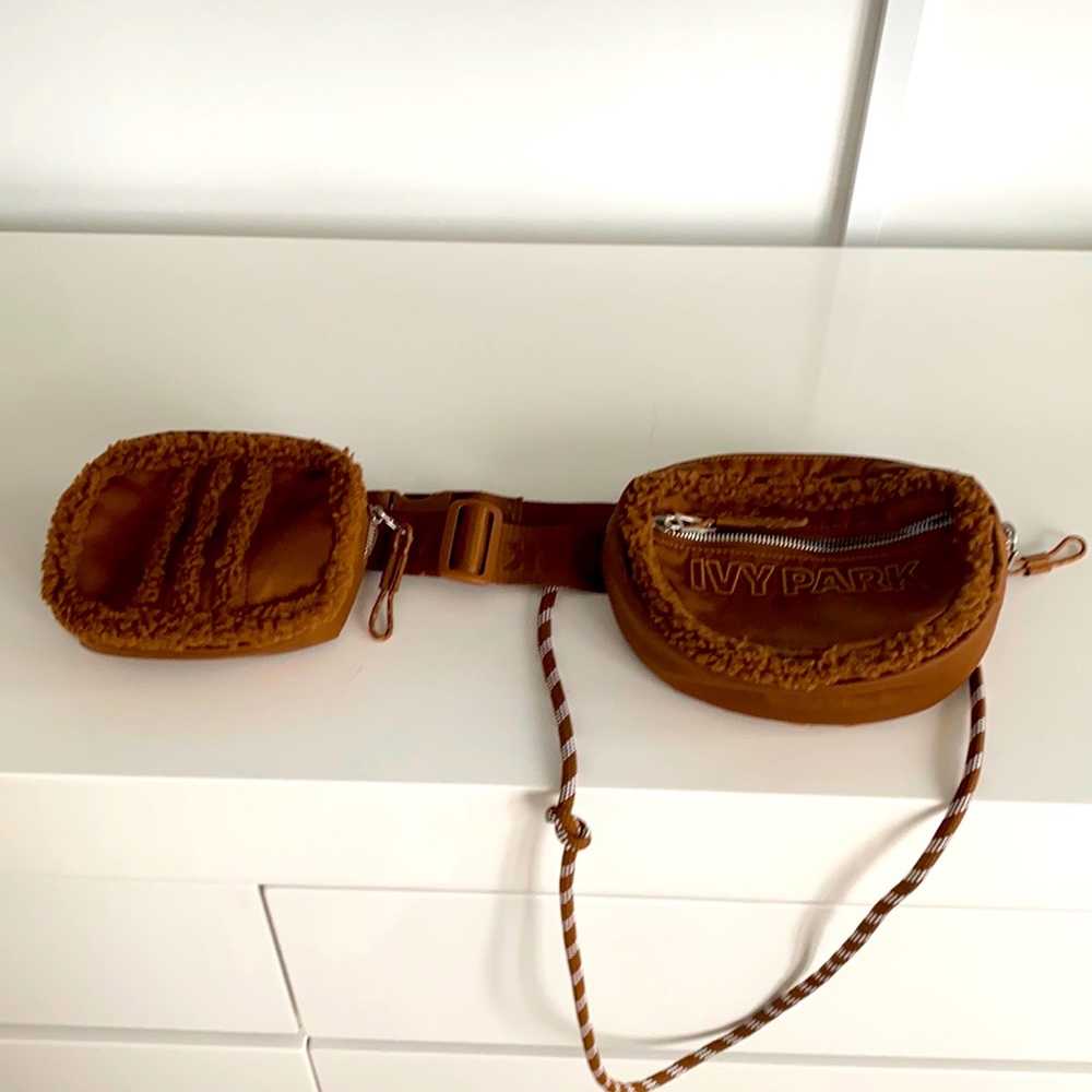 Ivy Park body bag in tan